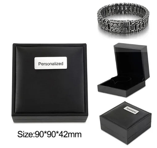 Arrow Shaped Bracelet for Men, Stainless Steel Bike Chain