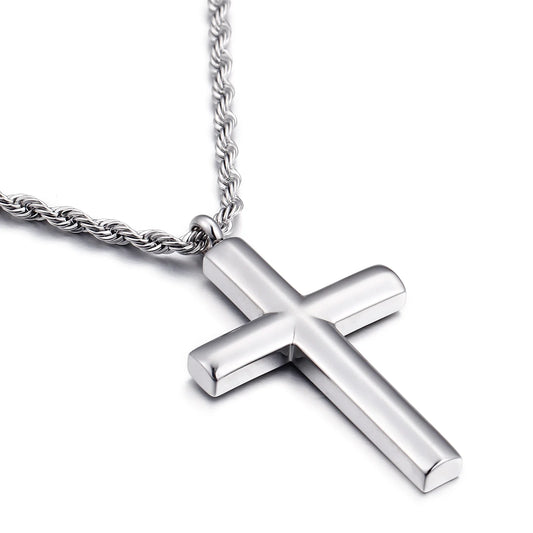 Stainless Steel Chain Link Fashion Cross Chain For Men