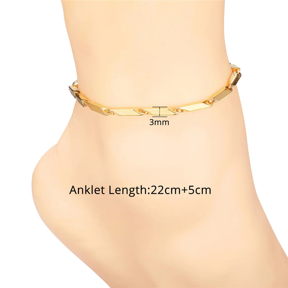 Figaro Bead Chain Anklet for Women And Girls