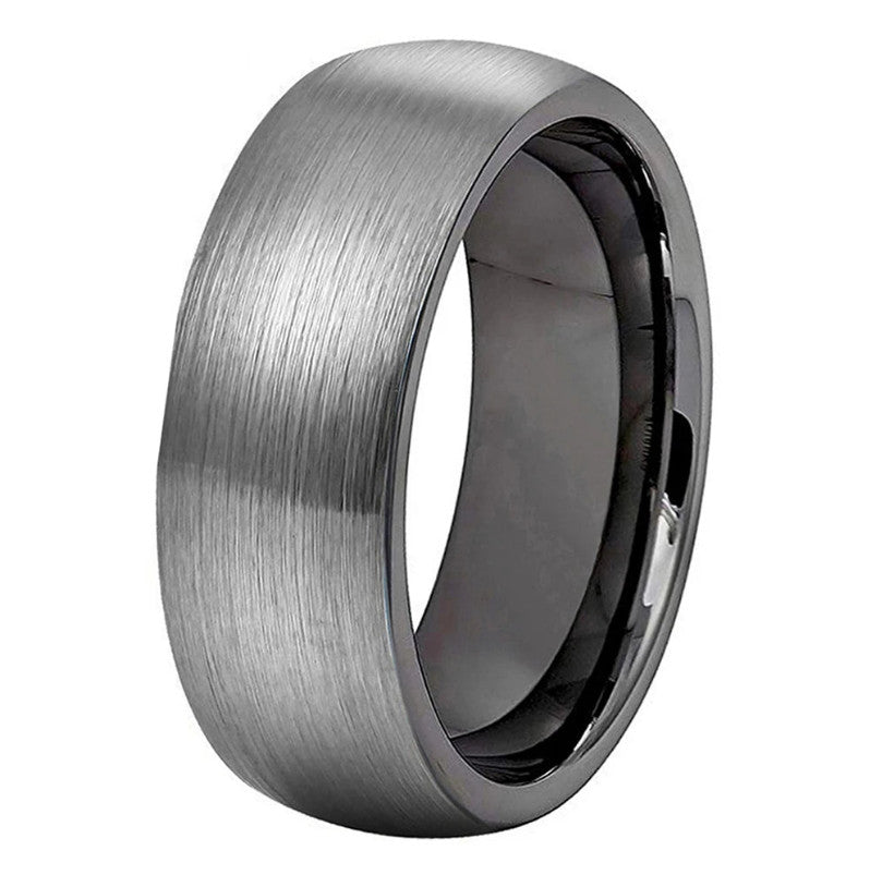 Men, Womens Domed Brushed Engagement Ring
