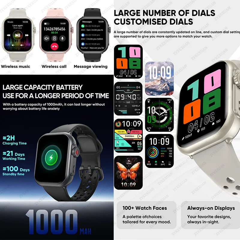 Mobile Watch Price Smart Watch HD Screen Bluetooth
