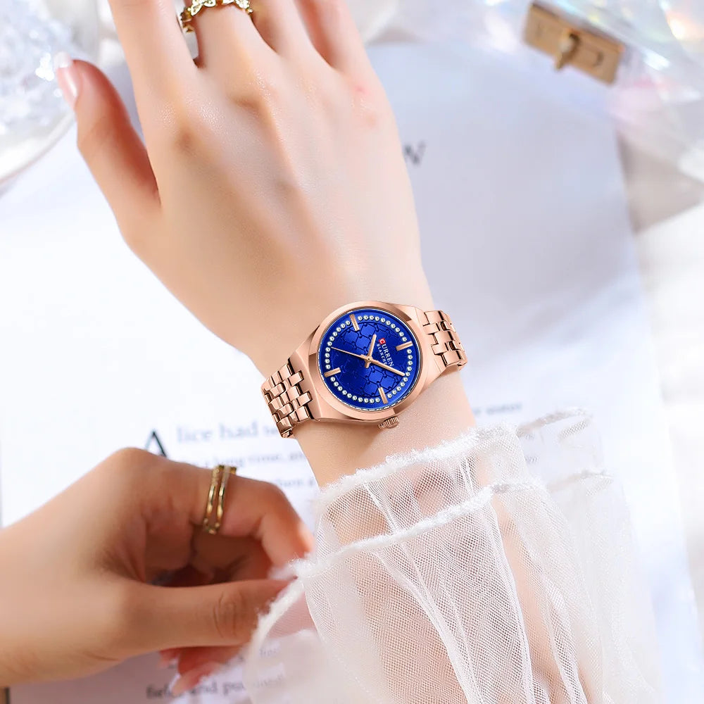 Women Stainless Steel Waterproof Quartz Watch