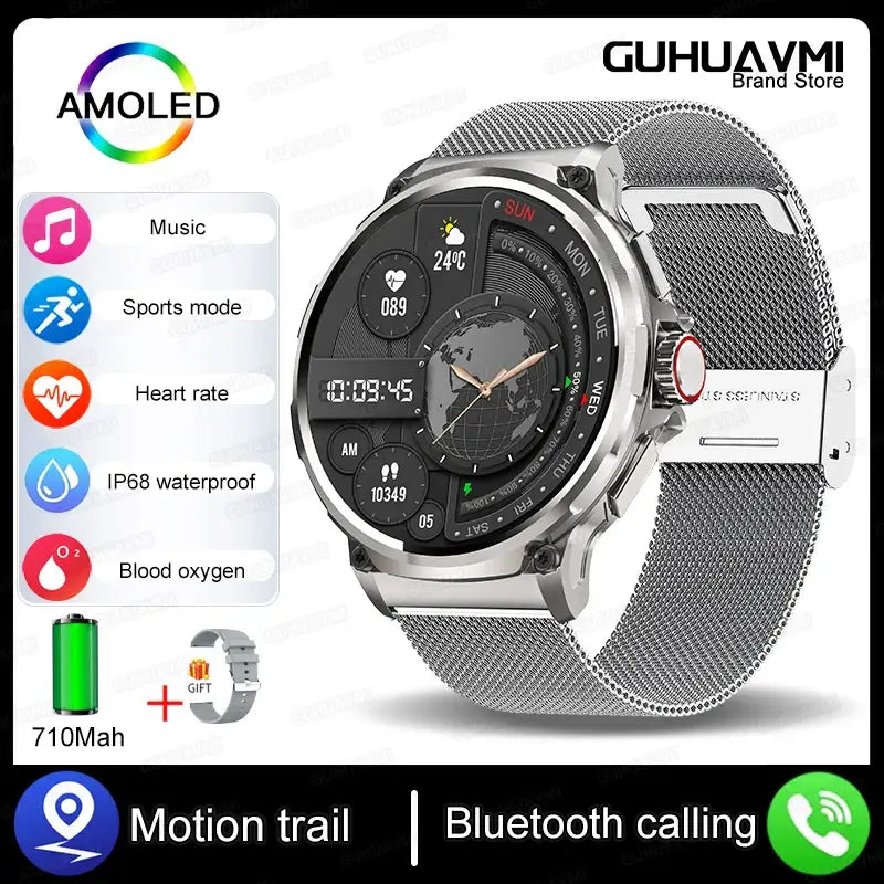 Bluetooth Call Smart Watch For Mens Fitness Tracker Heart Monitor. fashion smart Watch,Fit Bit Mens Watch,Mens Smart Watch