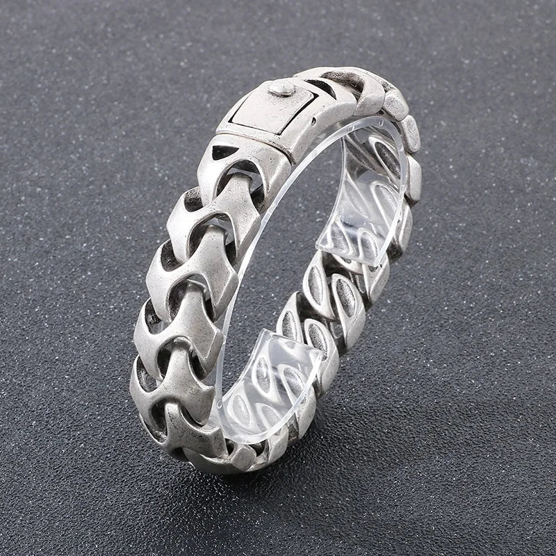 Men's Arrow Shaped Bracelets Stainless Steel Bike Chain