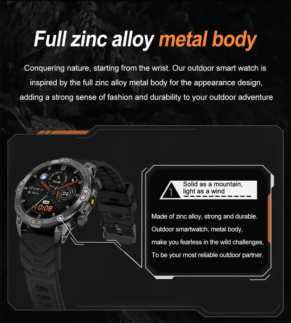 Smart Watch, Mens AMOLED HD Screen Bluetooth Call, Heart Rate Watches,fashion smart Watch,Fit Bit Mens Watch