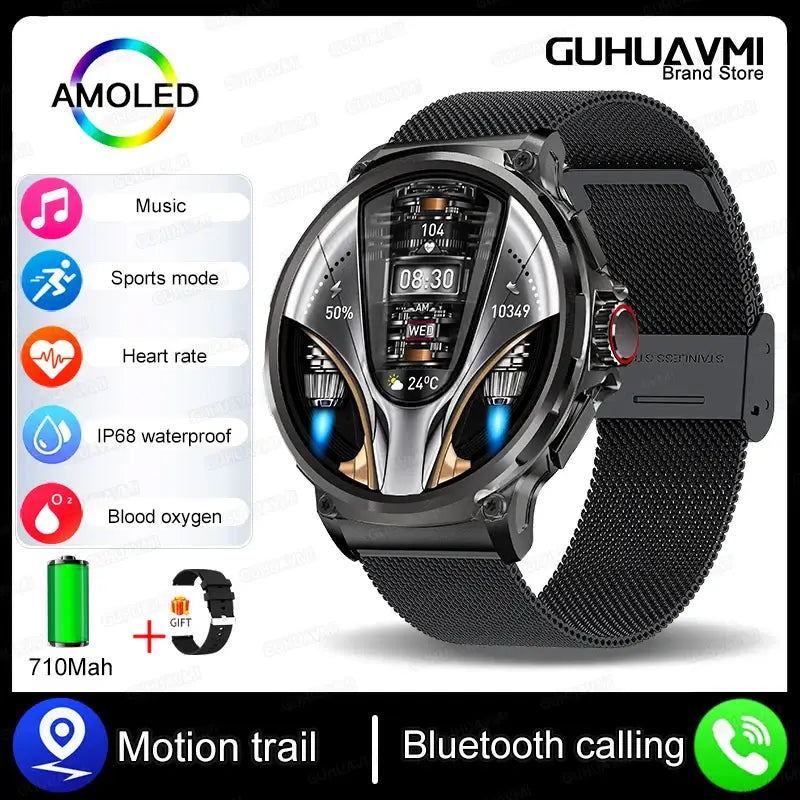 Bluetooth Call Smart Watch For Mens Fitness Tracker Heart Monitor. fashion smart Watch,Fit Bit Mens Watch,Mens Smart Watch