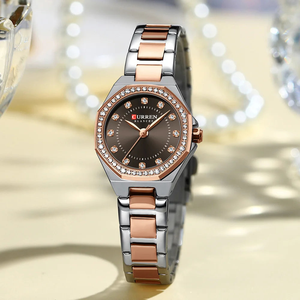 Women's  Stainless Steel Waterproof Quartz Watch