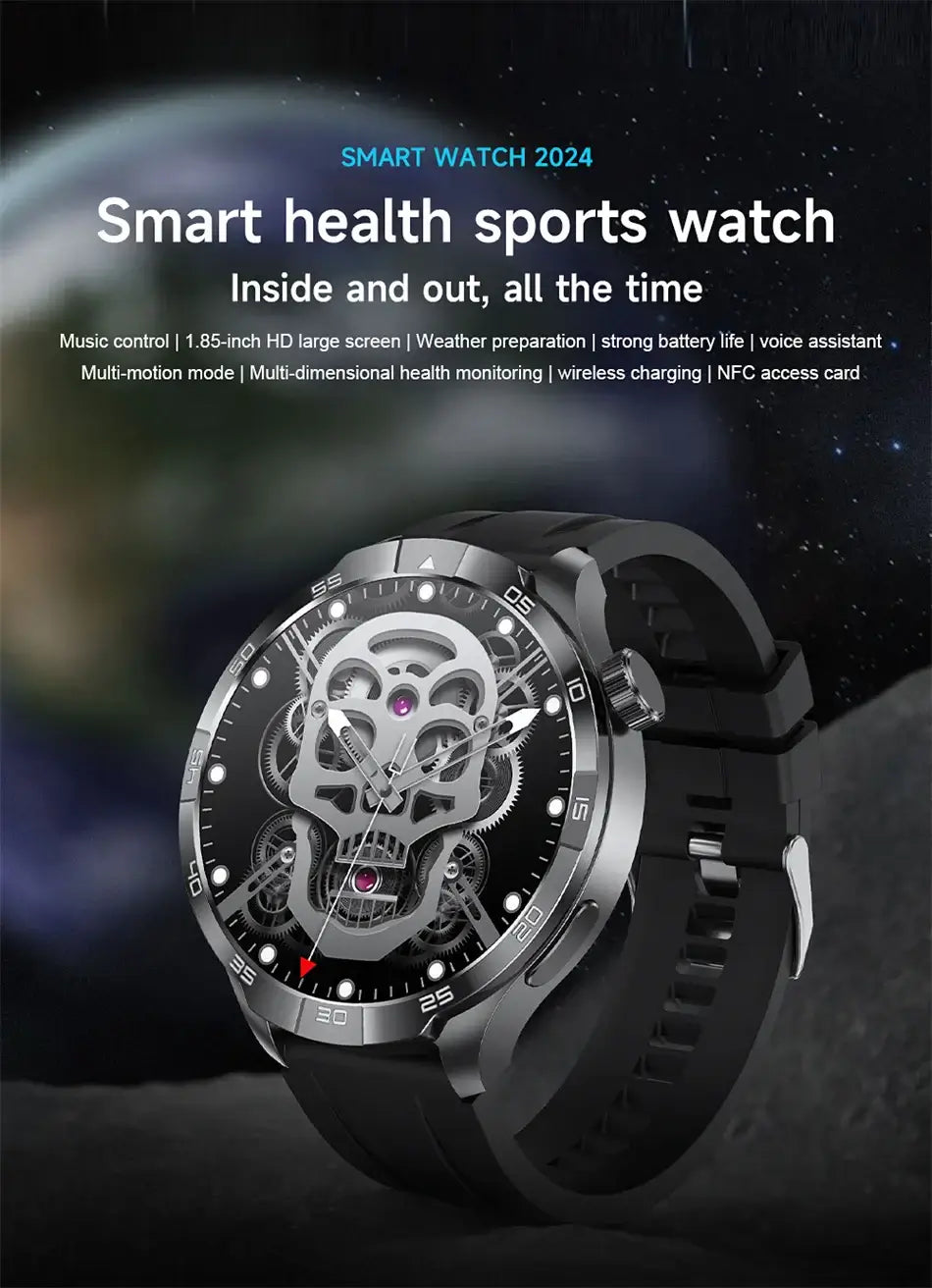 GPS Smart Watch For Men 1.85 inch HD Screen Bluetooth Call Heart rate. fashion smart Watch,Fit Bit Mens Watch