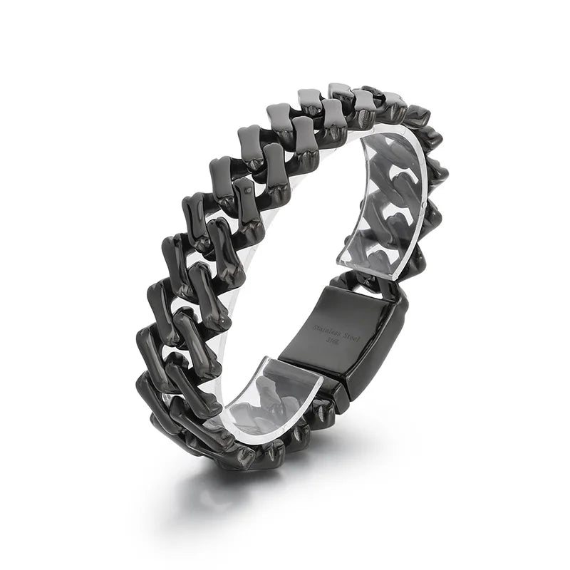 Brushed 316L Stainless Steel Bracelet Necklace For Men Women