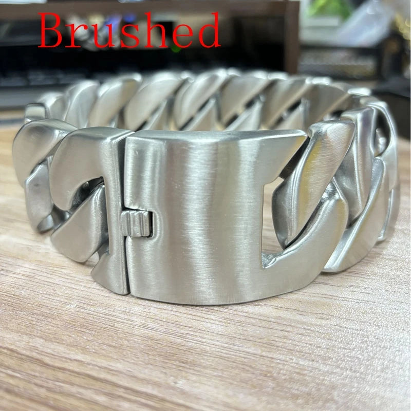 43MM Wide 316L Stainless Steel Bracelet/Necklace for Women and Men.