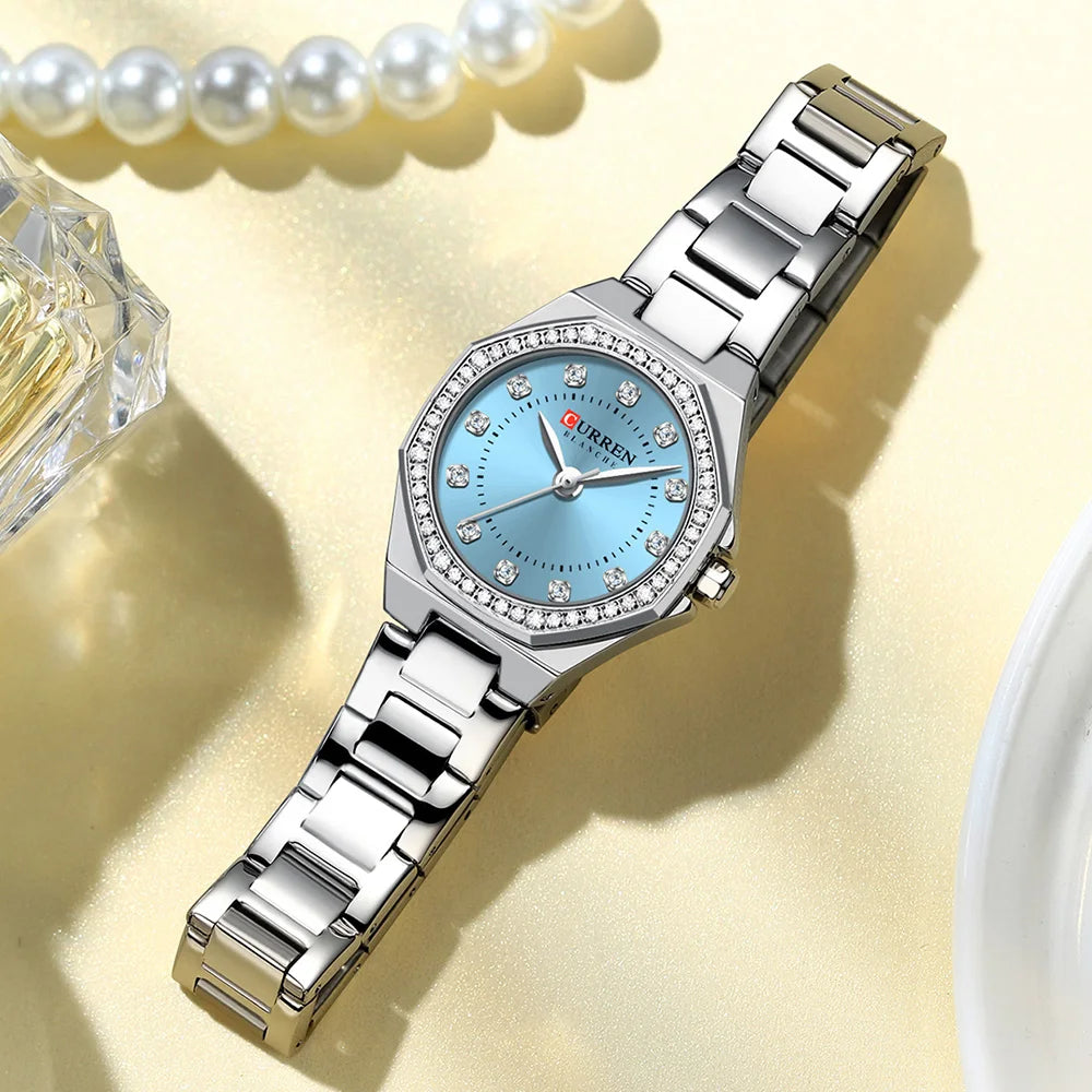 Women's  Stainless Steel Waterproof Quartz Watch