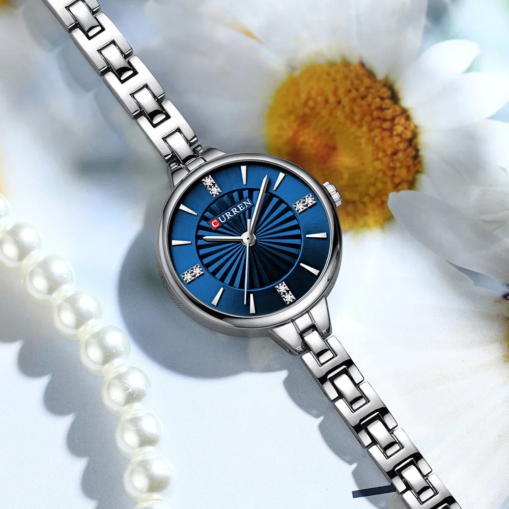 Womens Quartz Waterproof Diamond Watch