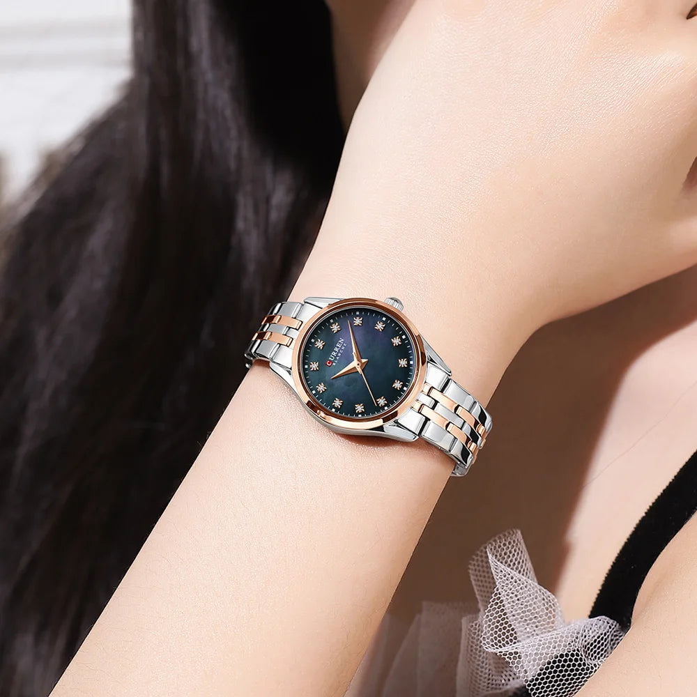 Womens Stainless steel Japanese Movement Quartz Watch
