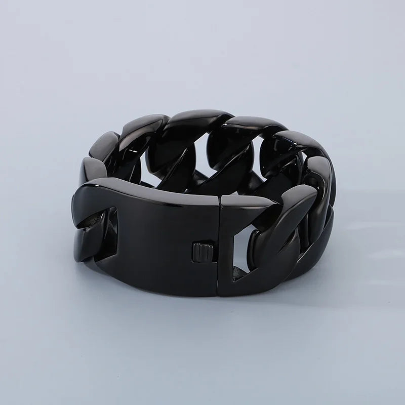 Men's 316 Stainless Steel Gold Bracelet Bangle