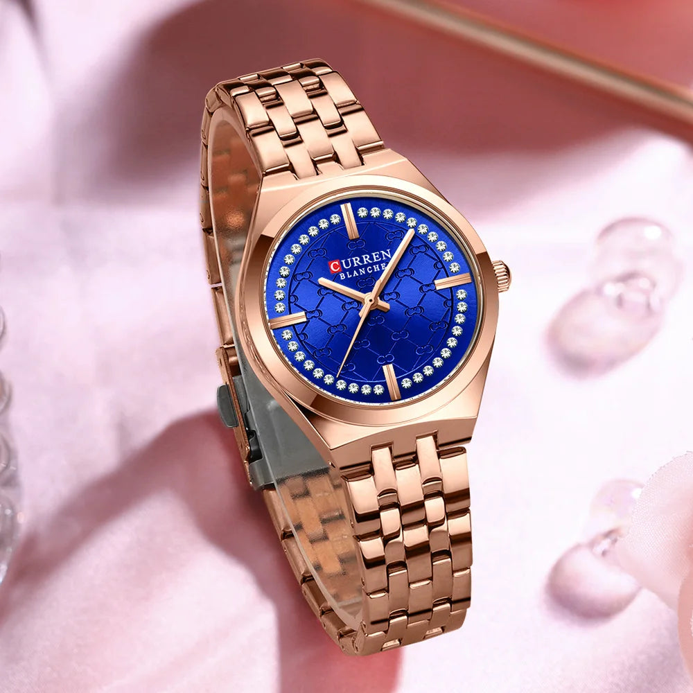 Women Stainless Steel Waterproof Quartz Watch