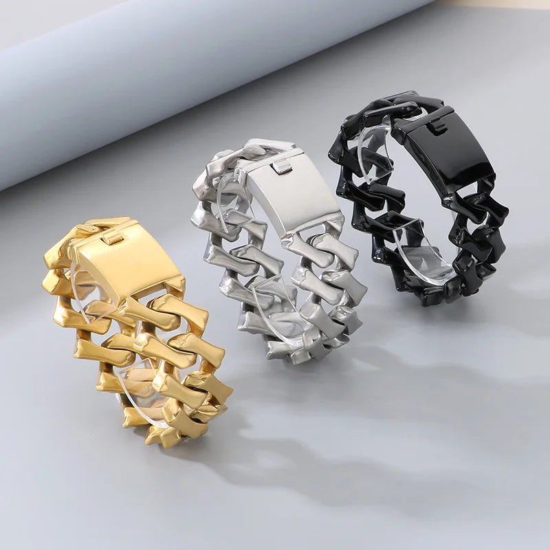 Brushed 316L Stainless Steel Bracelet Necklace For Men Women