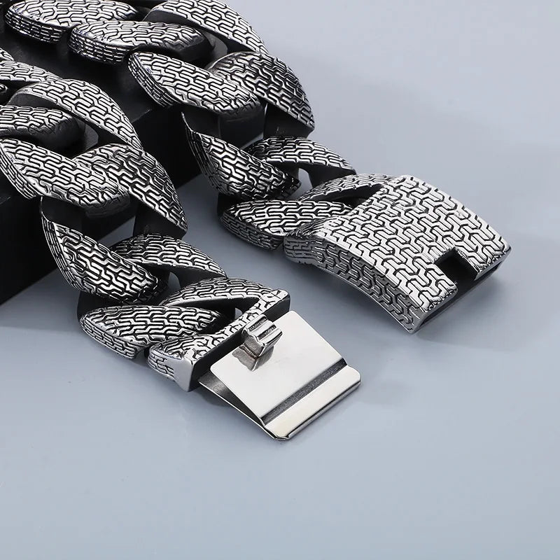 31/21MM Wide High Quality Thick Bracelet Choker Men
