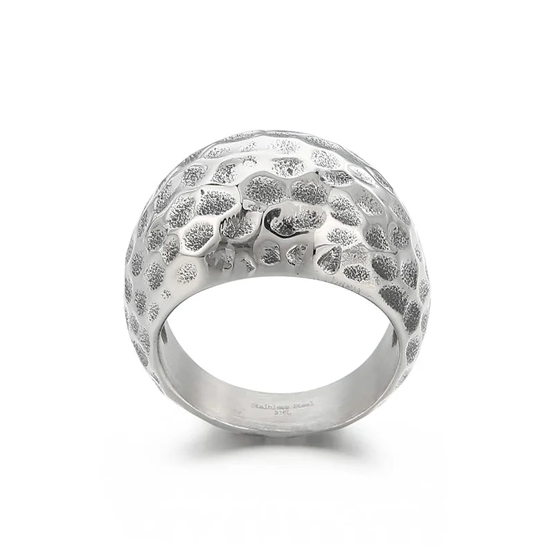 Mens Stainless Steel 316L Geometric Ring