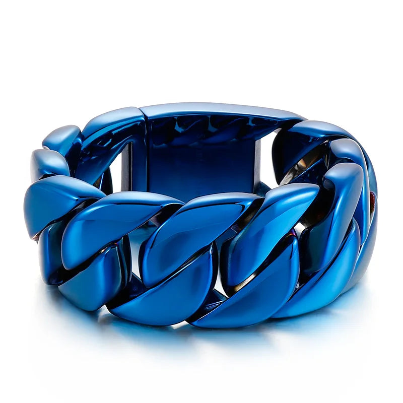 Men's 316 Stainless Steel Gold Bracelet Bangle
