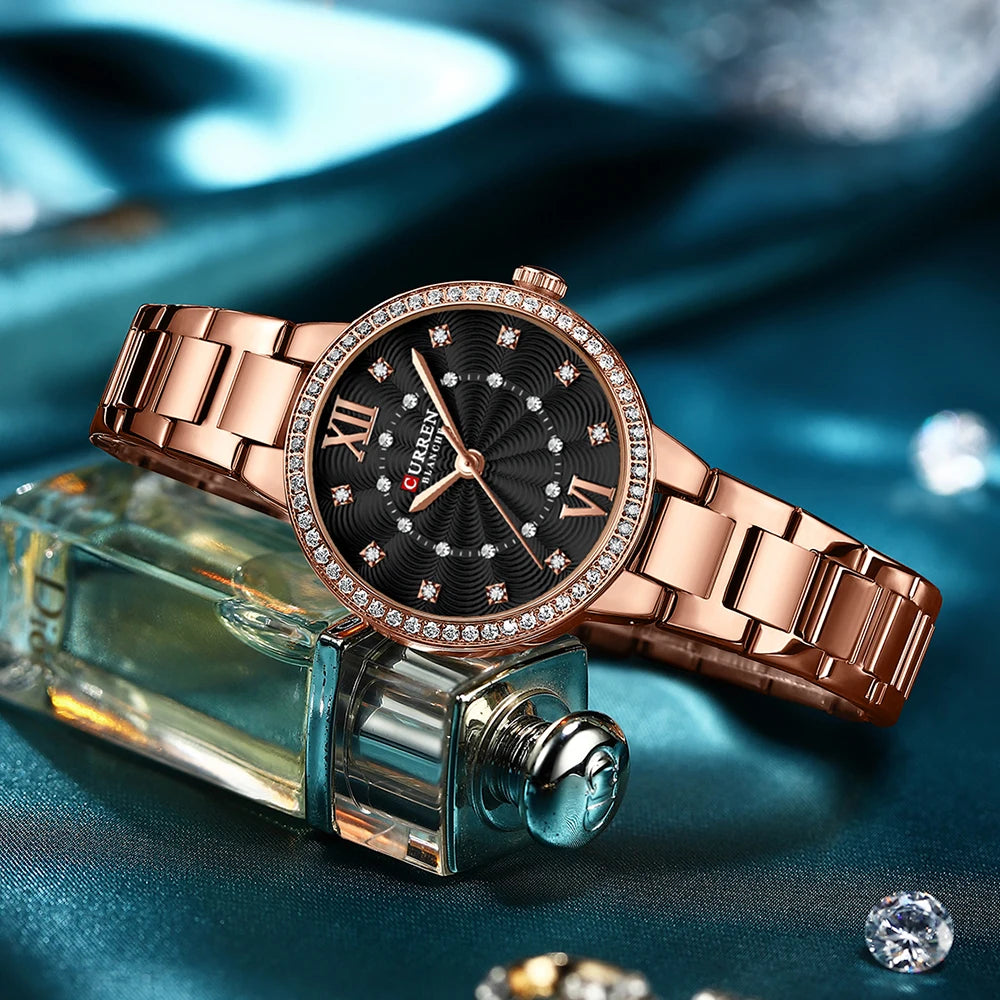 Womans Stainless Steel Casual Sports Quartz Watch