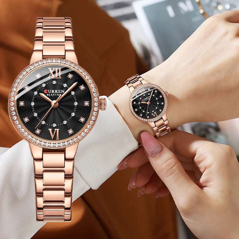 Womans Stainless Steel Casual Sports Quartz Watch