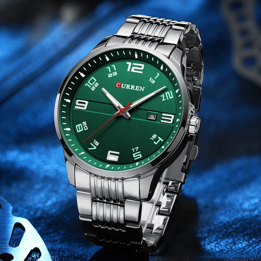 Mens Stainless Steel Quartz Luminous Watch