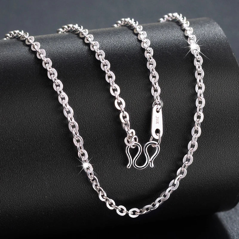 Platinum 950 Pt950 Necklace For Women O Link Necklace.