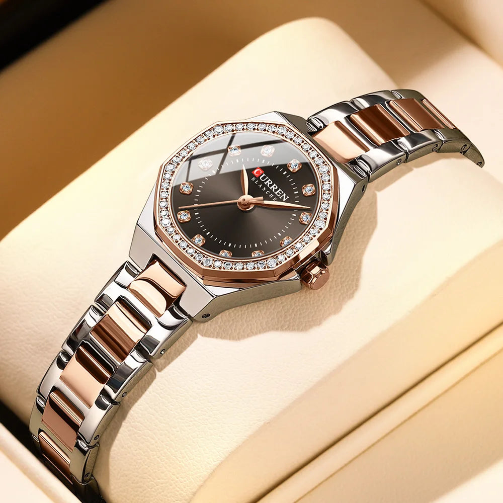 Women's  Stainless Steel Waterproof Quartz Watch