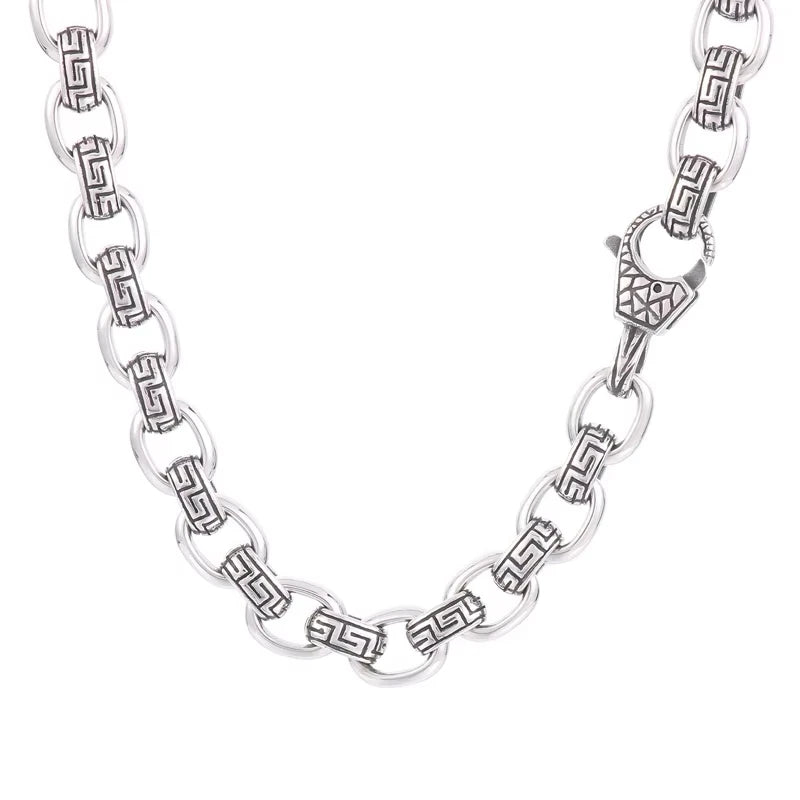 Animal Prints Stainless Steel Necklace For Men
