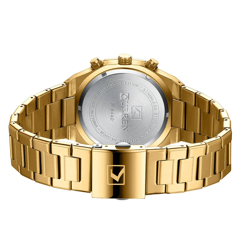 Men's Stainless Steel Quartz Waterproof Watch