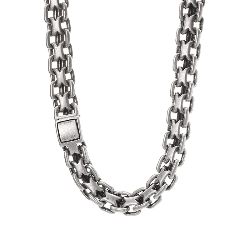 Stainless Steel Heavy Double Zero Chain Neckalce for Men