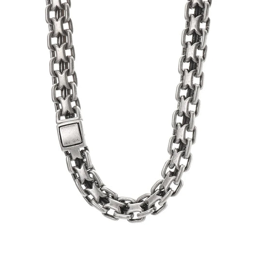 Stainless Steel Heavy Double Zero Chain Neckalce for Men