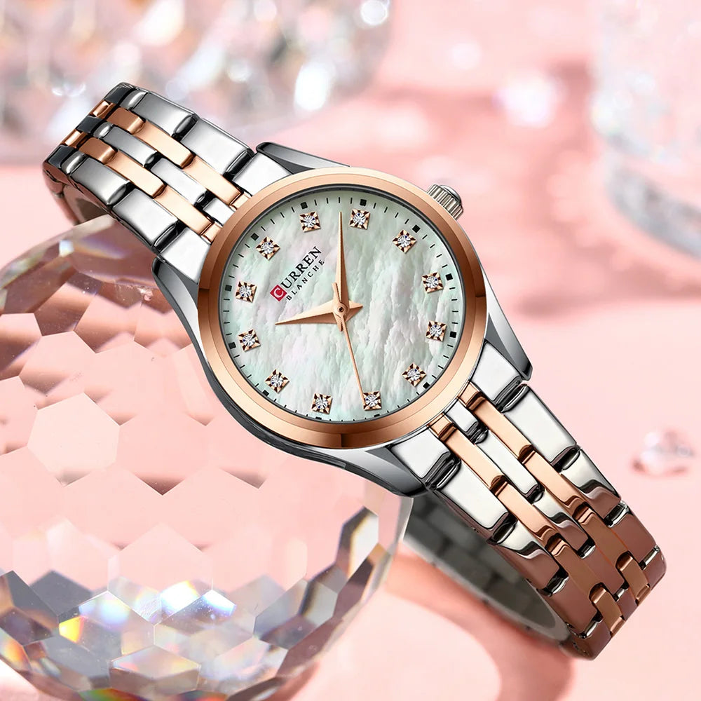 Womens Stainless steel Japanese Movement Quartz Watch