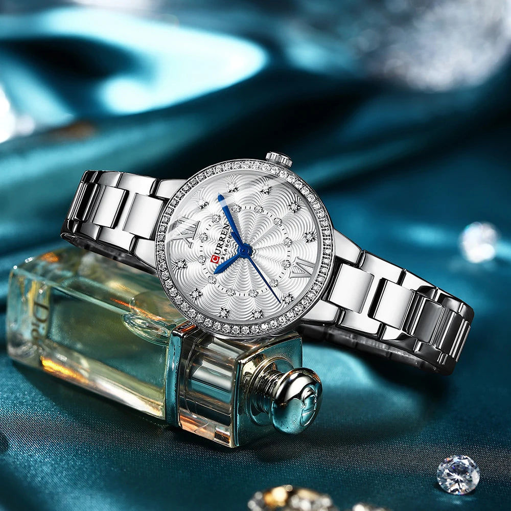 Womans Stainless Steel Casual Sports Quartz Watch