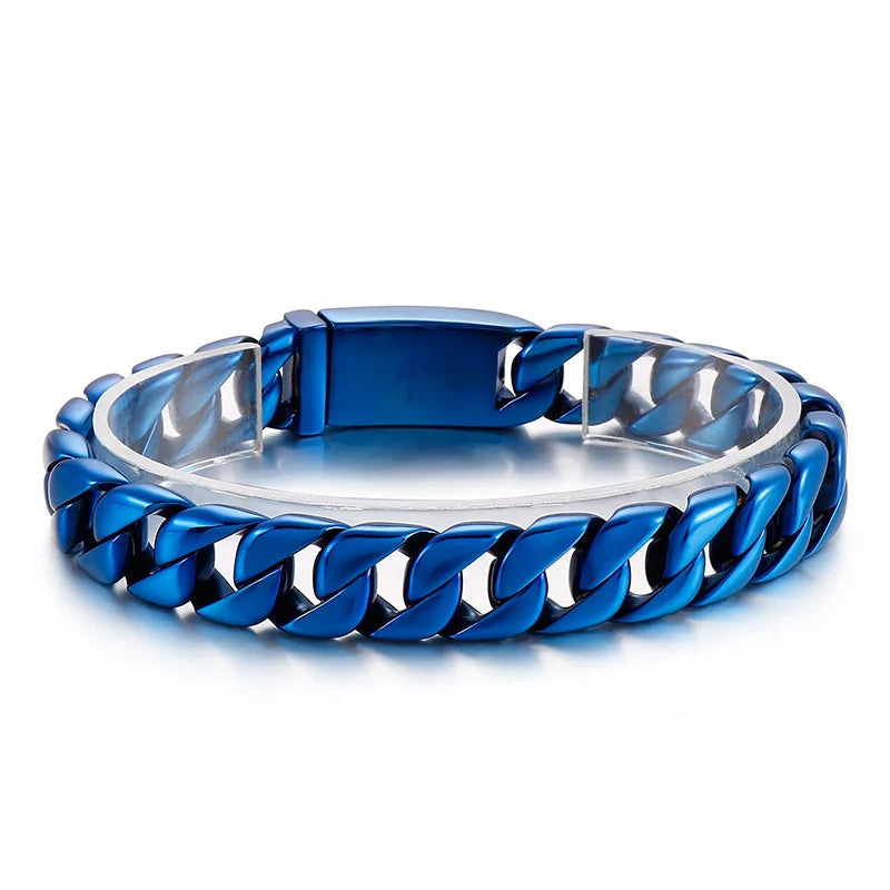 Men's 316 Stainless Steel Gold Bracelet Bangle