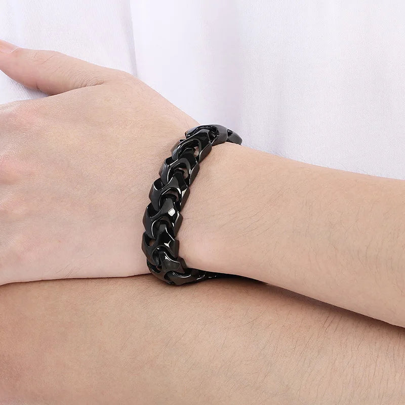 Men's Arrow Shaped Bracelets Stainless Steel Bike Chain