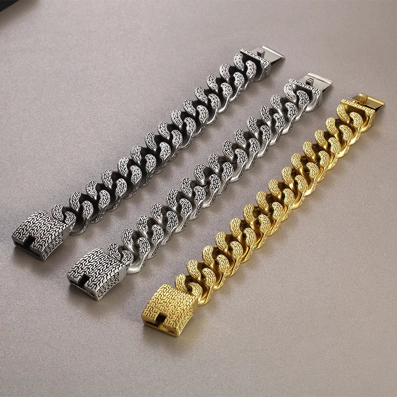 31/21MM Wide High Quality Thick Bracelet Choker Men
