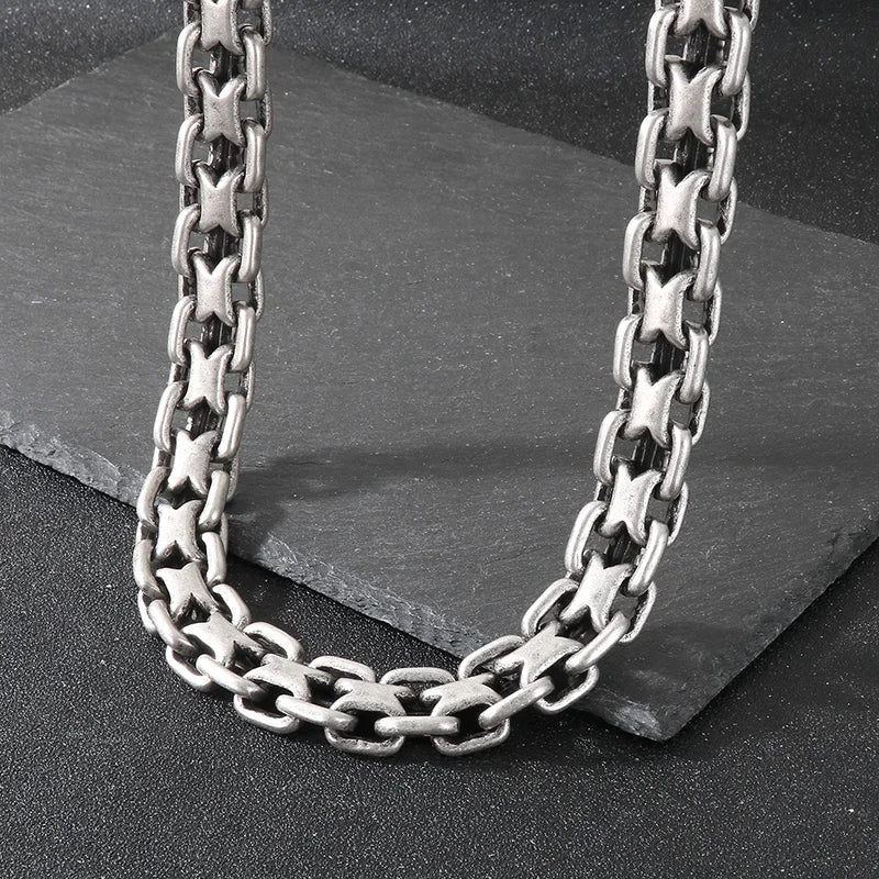 Stainless Steel Heavy Double Zero Chain Neckalce for Men