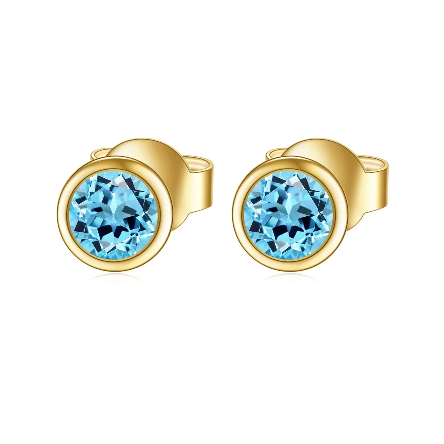 Woman's Sterling Silver Emerald Birthstone Stud Earrings
