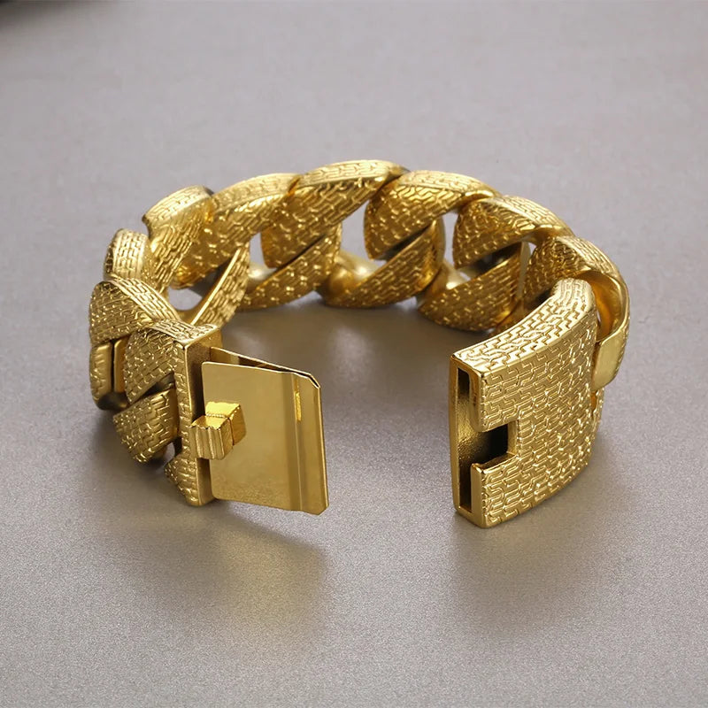 31/21MM Wide High Quality Thick Bracelet Choker Men