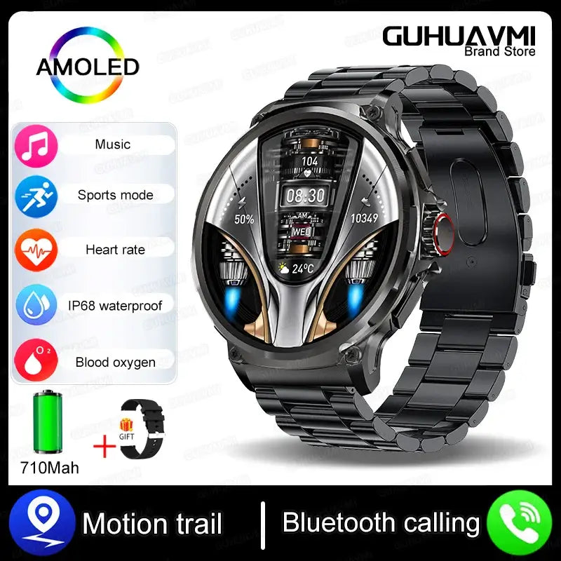 Bluetooth Call Smart Watch For Mens Fitness Tracker Heart Monitor. fashion smart Watch,Fit Bit Mens Watch,Mens Smart Watch