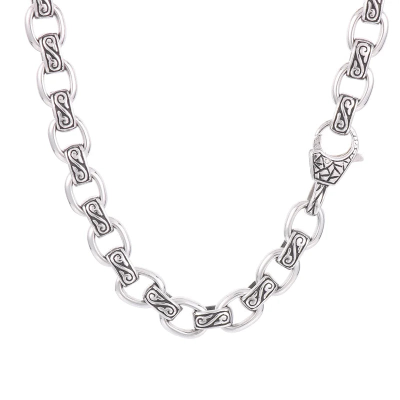 Animal Prints Stainless Steel Necklace For Men