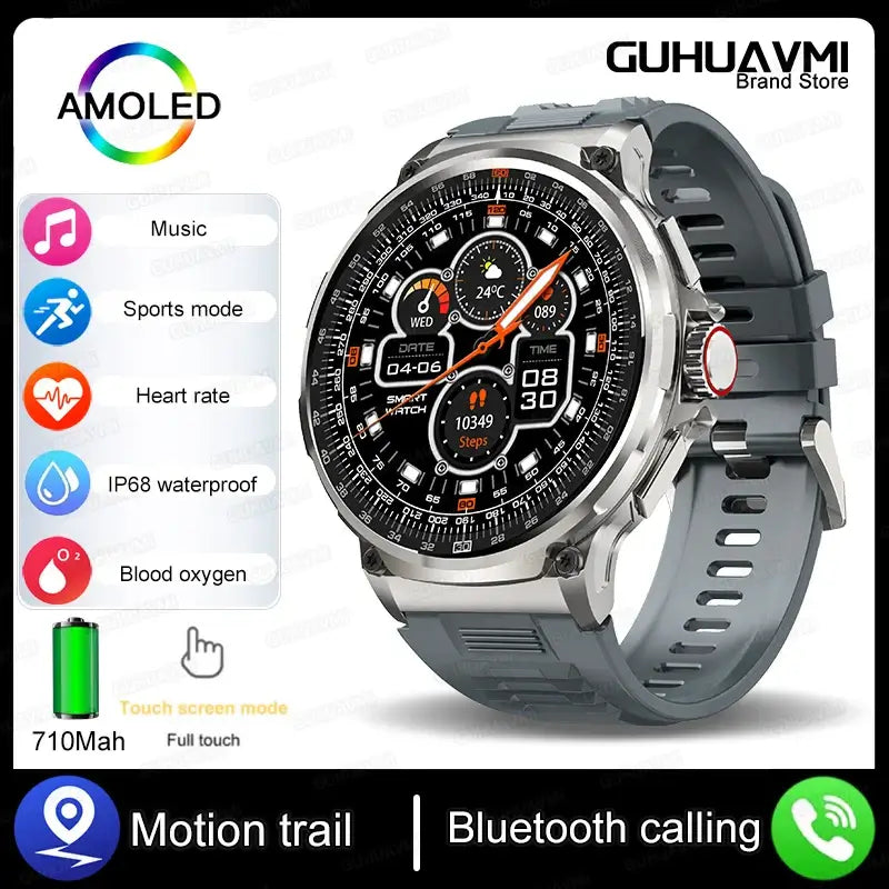 Bluetooth Call Smart Watch For Mens Fitness Tracker Heart Monitor. fashion smart Watch,Fit Bit Mens Watch,Mens Smart Watch