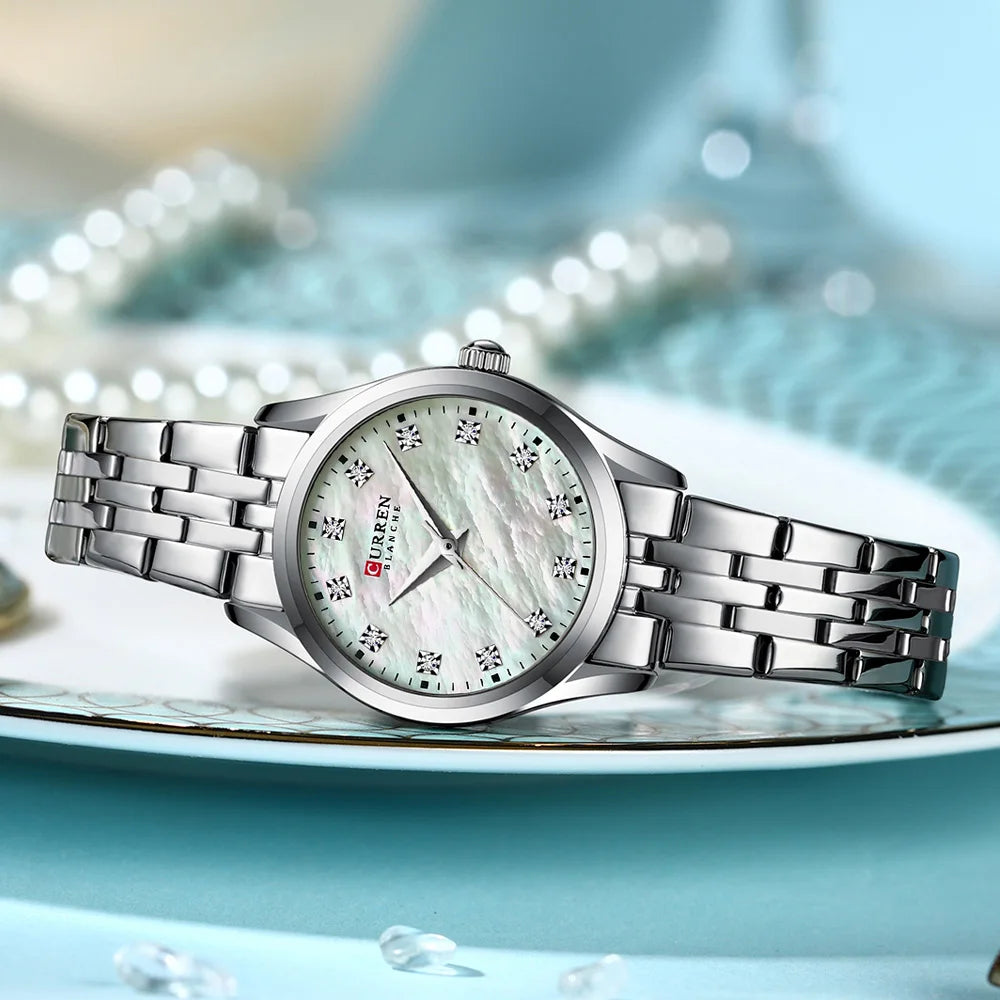 Womens Stainless steel Japanese Movement Quartz Watch