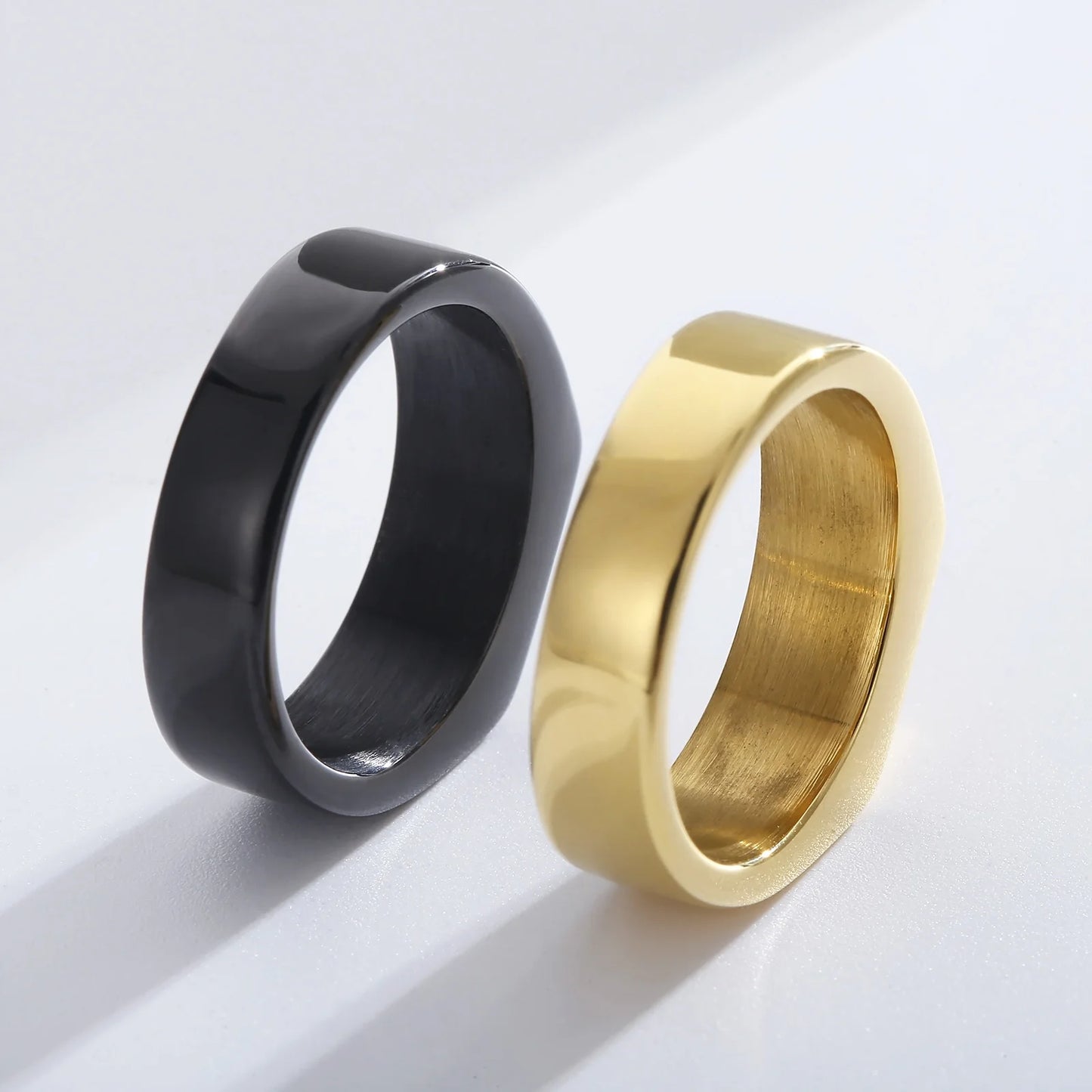 Mens Stainless Steel 316L Square Ring