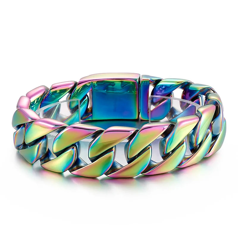 Men's 316 Stainless Steel Gold Bracelet Bangle
