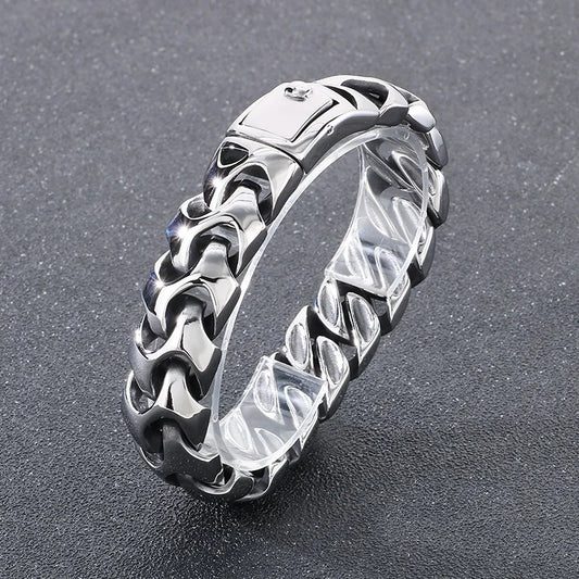 Men's Arrow Shaped Bracelets Stainless Steel Bike Chain