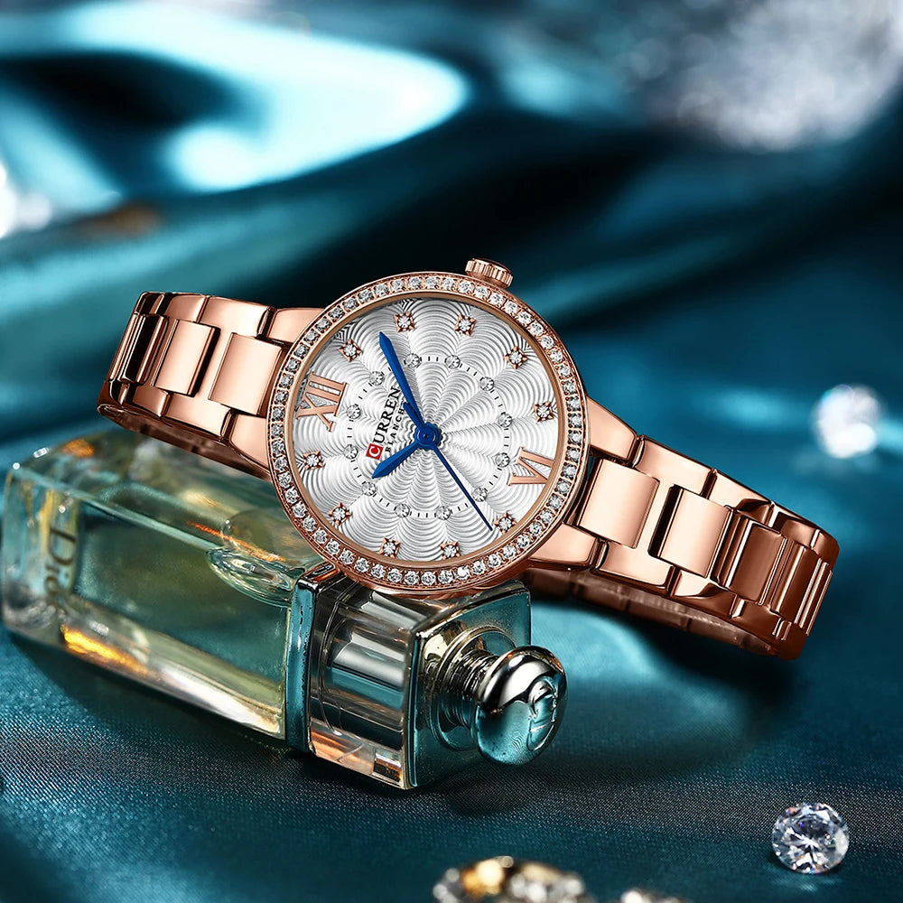Womans Stainless Steel Casual Sports Quartz Watch