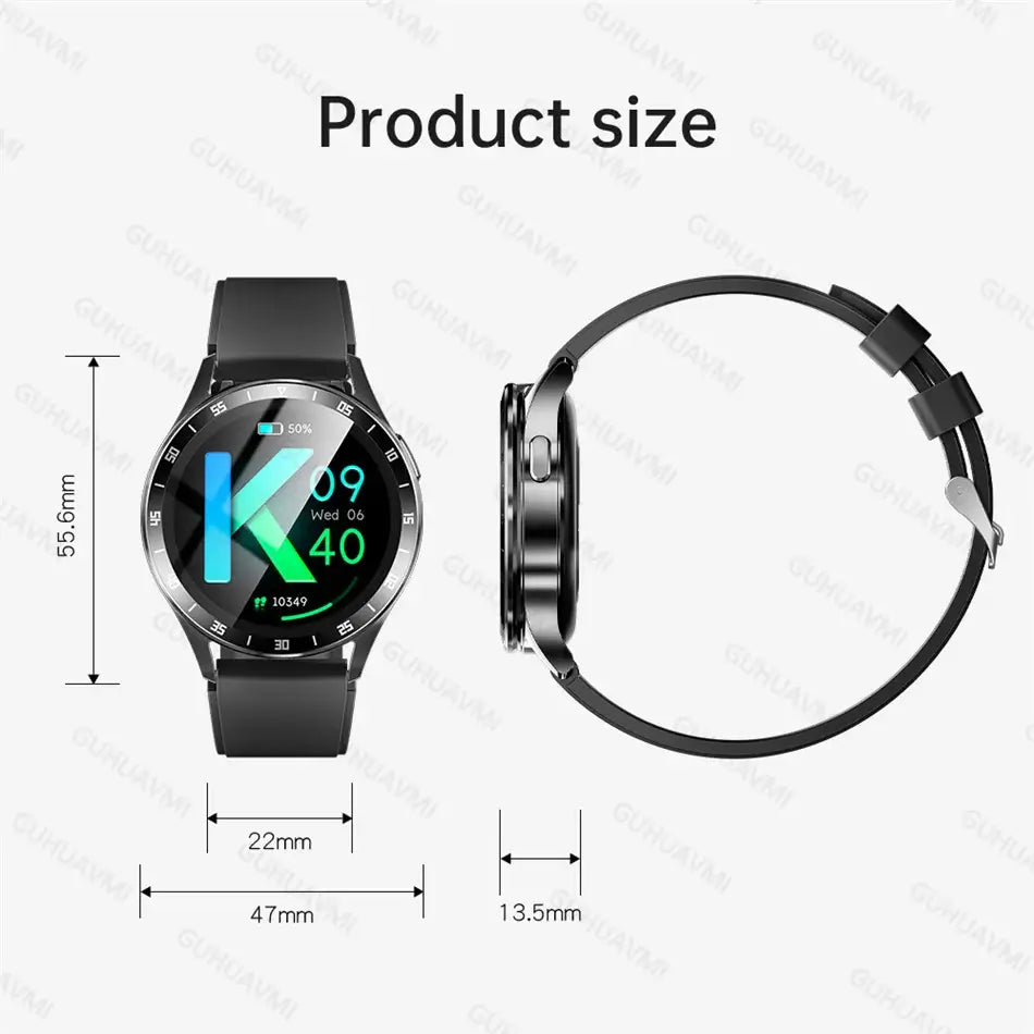 Mens 2 in 1 Wireless Bluetooth Blood Pressure Heart Rate Smart Watch. fashion smart Watch,Fit Bit Mens Watch,Mens Smart Watch