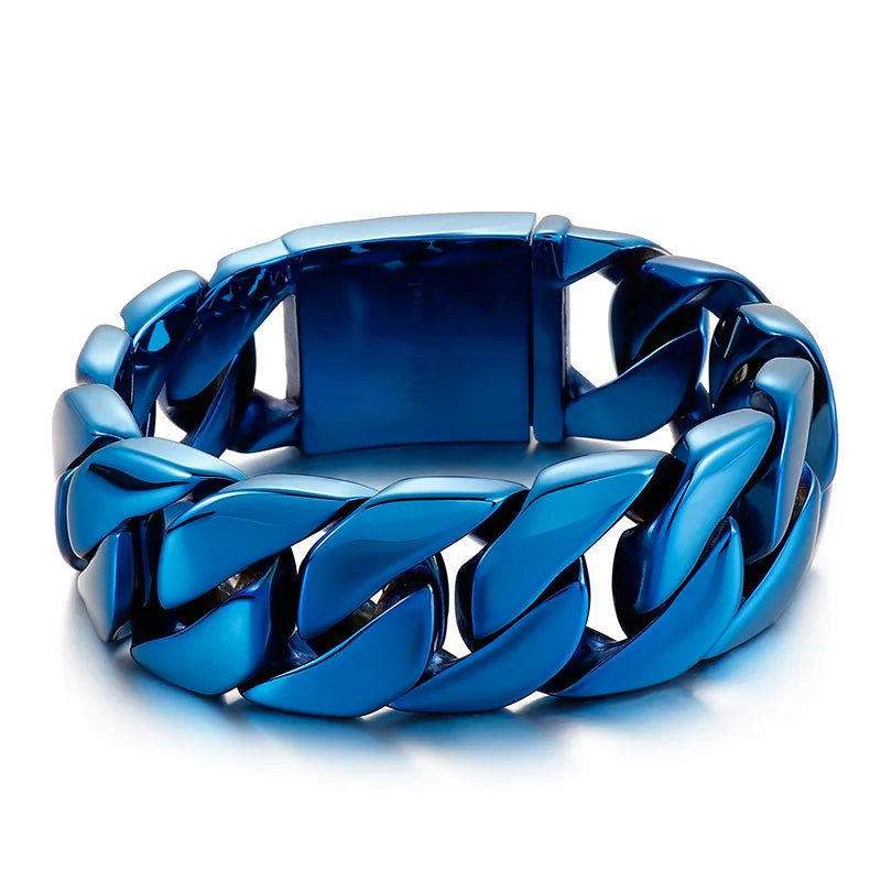 Men's 316 Stainless Steel Gold Bracelet Bangle